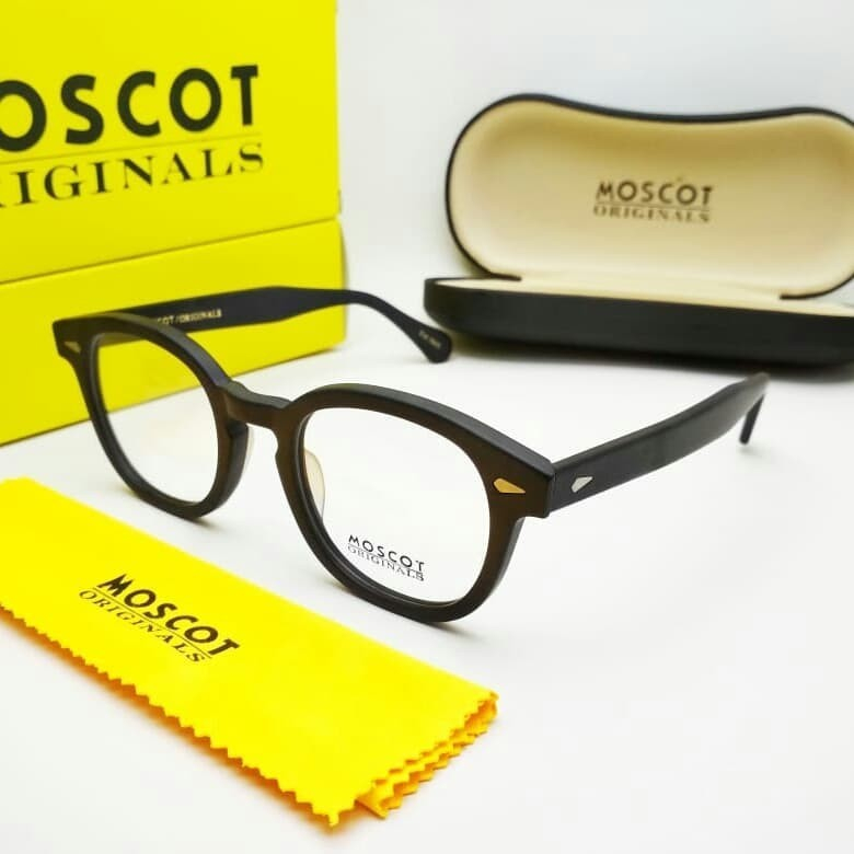 Kacamata Original Pria Wanita Moscot Lemtosh (Medium) Hitam Doff//