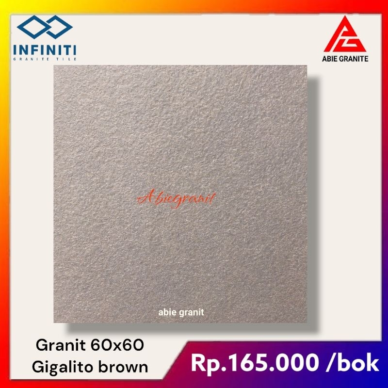 Granite tile infinity 60x60 gigalito brown