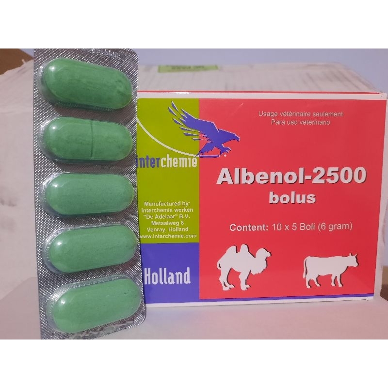 Albenol-2500 Bolus/Ampuh membasmi cacing pada hewan