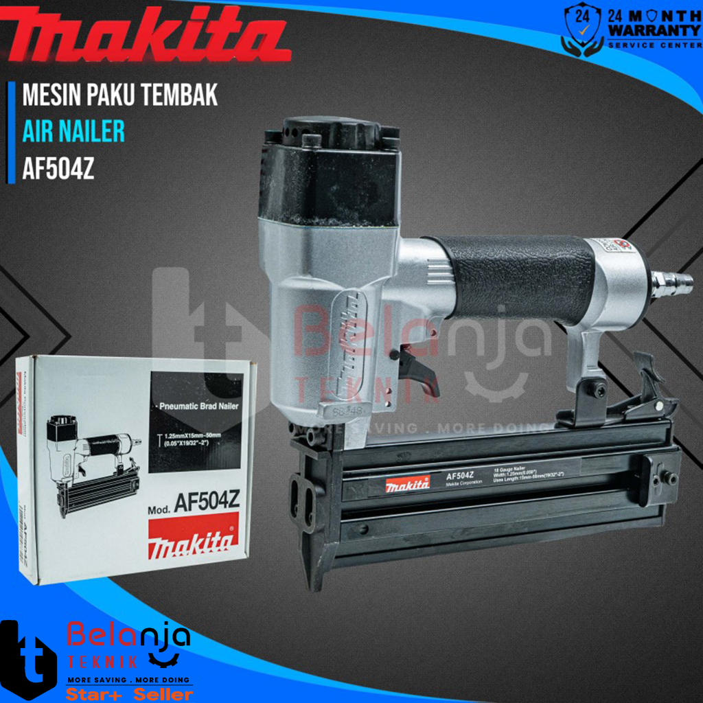 Makita AIr Nailer AF 504 Z Mesin Paku Tembak Angin AF504Z