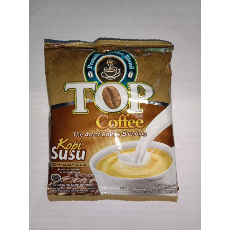 

Top Coffee Kopi Susu Kemasan Renceng isi 12Sachet