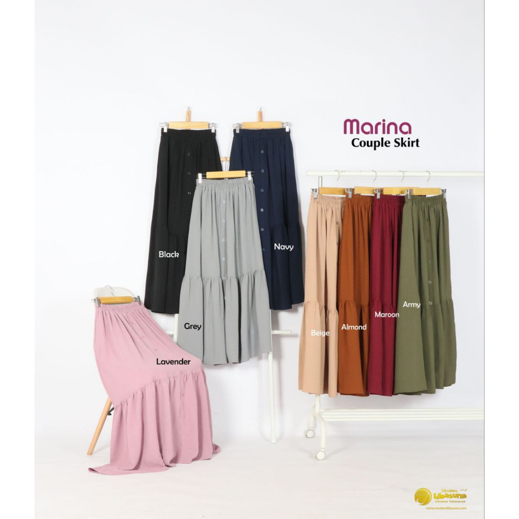Marina Couple Skirt by Libasuna / Rok Couple / Rok Dewasa / Rok Anak / Libasuna Ori / Moslem Libasun