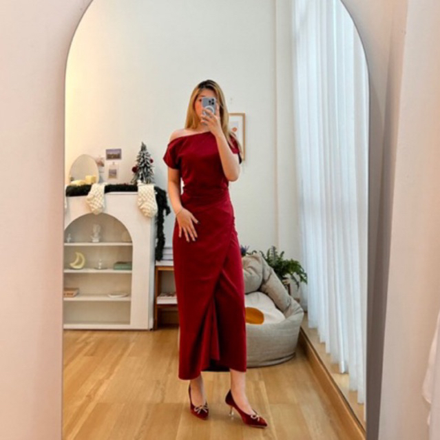 LUXETO - EMILY SET | Set Satin Premium Dress Satin