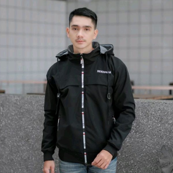 Jaket outdoor bolak balik Jaket bb pria waterfrop Bisa bayar di tempat (COD) Jaket outdoor