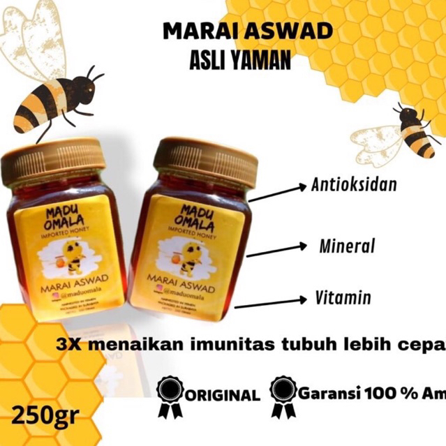 

Madu Murni Yaman Marai Timur Tengah Raw Honey Yemeni Pure Original