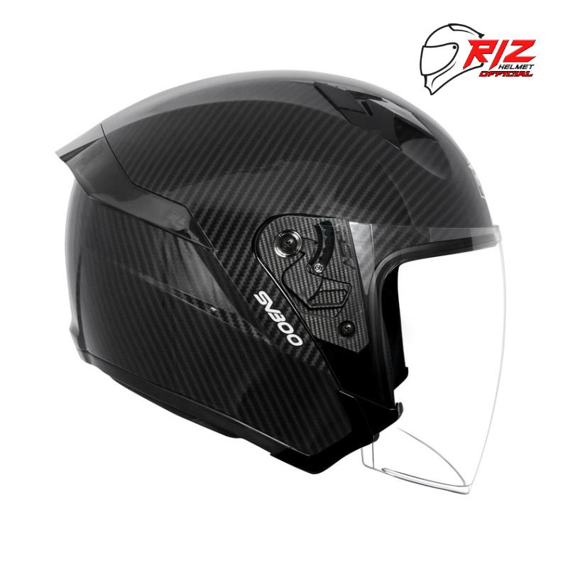 RSV SV300 CARBON HELM HALF FACE DOBEL VISOR Kaca