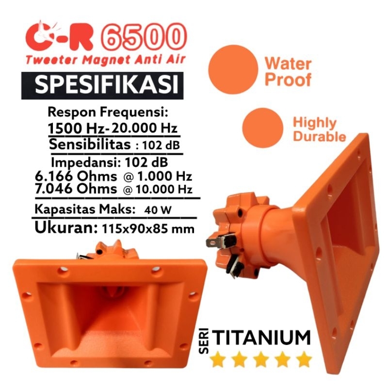 tweter oren tweter orange anti air OR-6500 tweter walet