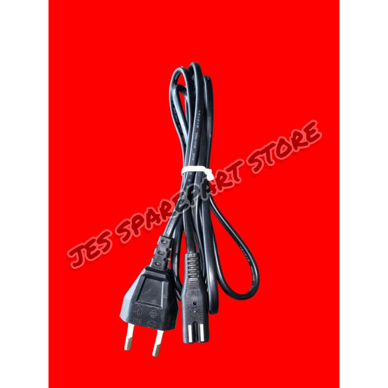 RK KABEL AC CORD ANGKA 8 ORIGINAL GARIS PUTIH