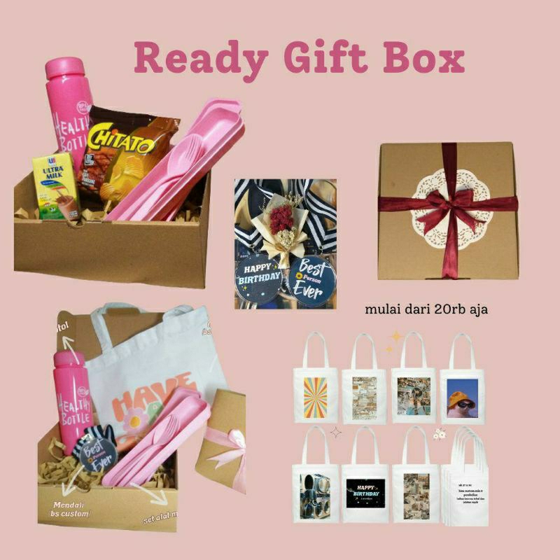

READY SNACK GIFT BOX // HADIAH BOX - HAMPERS - MENDALI CUSTOM