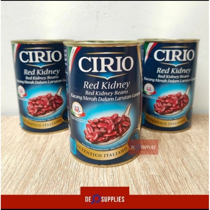 

Cirio Red Kidney Beans 400gr - Kacang Merah Larutan Garam Kaleng Italy