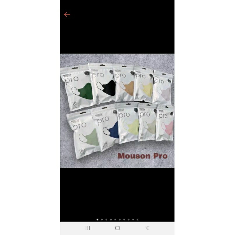 MASKER MOUSON PRO/KN95/MASKER NON MEDIS