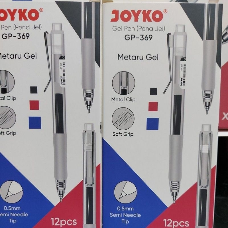 

pen gell joyko gp-369 metaru gell 0.5mm ( 12 pcs)