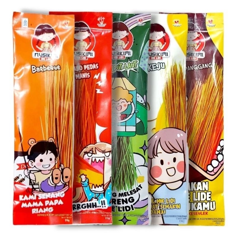 

MIE LIDI NUSIKIMI / 1 PAK ISI 10 BUNGKUS / VARIAN RASA / MIE LIDI VIRAL / MIX RASA