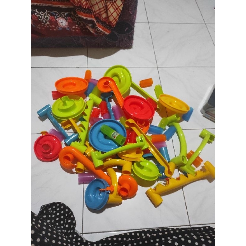 preloved mainan marble run j'adore