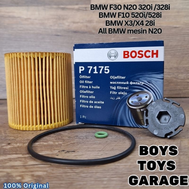 Filter Oli BMW N20 F30 320i 328i F10 520i 528i 428i X3 X4 X1 Z4 20i 28i Bosch Oil Filter P7175 F0264