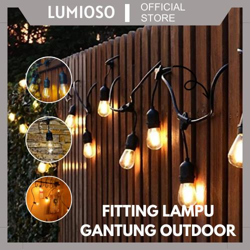 Fitting Lampu Gantung Outdoor / Lampu Gantung Dekorasi / Kabel Fitting Outdoor/ Lampu Hias Cafe