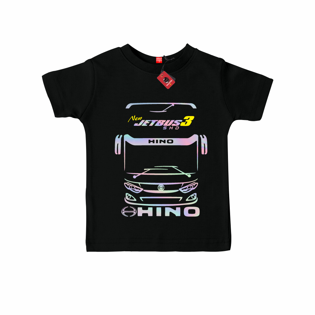 Gilan T Shirt Kaos Baju Distro Anak Gambar ,JETBUS 3 HINO mobil Bismania