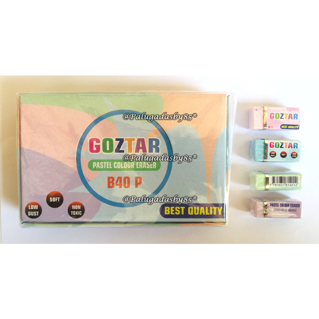 

(1 Biji) GROSIR Penghapus GOZTAR B40 P Pastel / Eraser Goztar B40 Pastel (1 Biji)