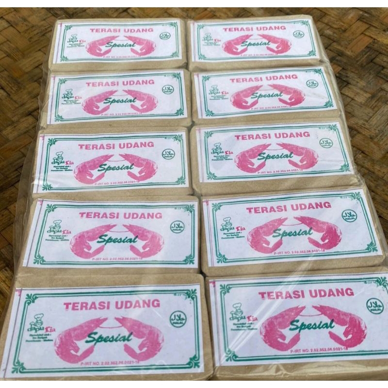 (Sakera) 10 pcs Terasi udang Asin Madura special Besar