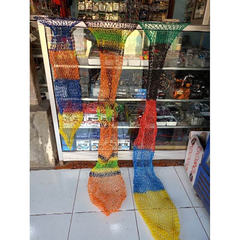 Krumbu Jaring Rajut tangan/ tempat Ikan/Waring