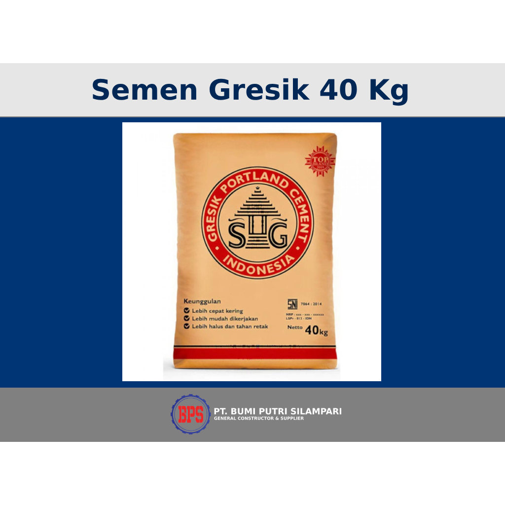 Semen Gresik 40 Kg - Min Order 200 Sak