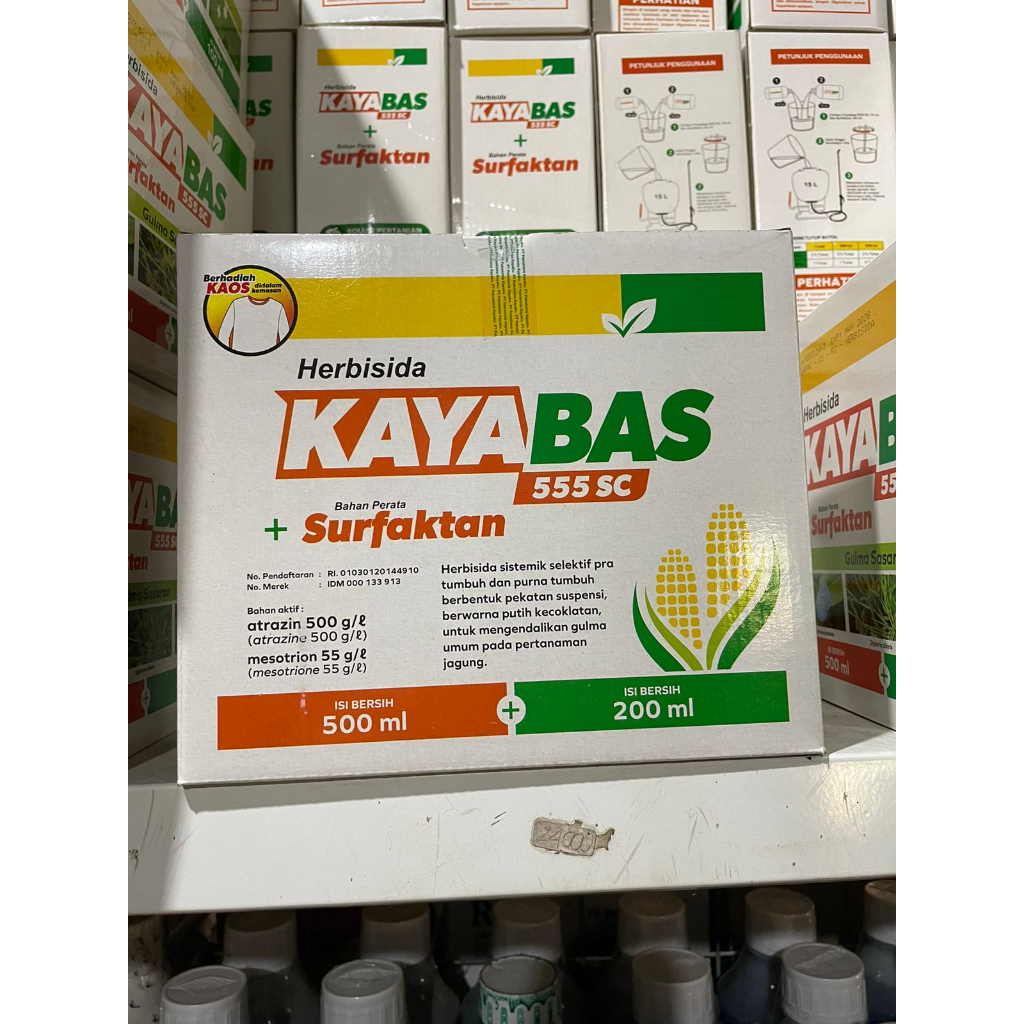 Herbisida Jagung Kayabas 500 ml+ Surfektan 400ml Berhadiah Baju