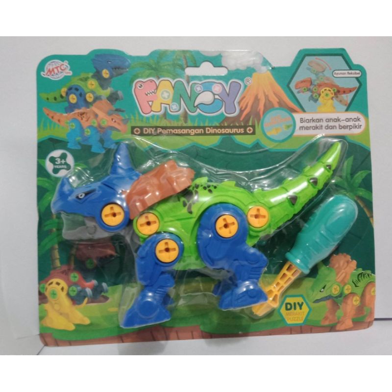 MAINAN DIY PEMASANGAN DINOSAURUS DIY MERAKIT FANCY MC459-A