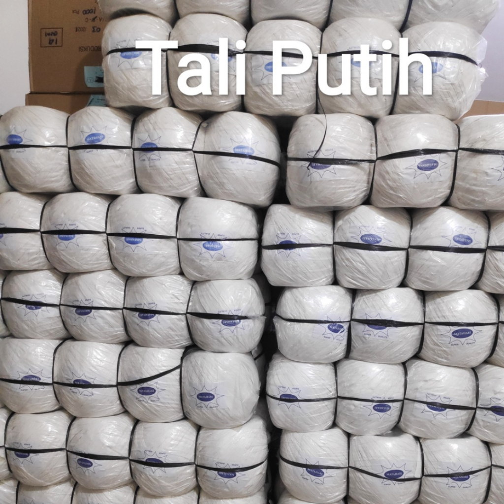 

Tali Rafia Putih, Tali Rapia, Tali Plastik Putih, Tali 1 Roll, Tali Gulung