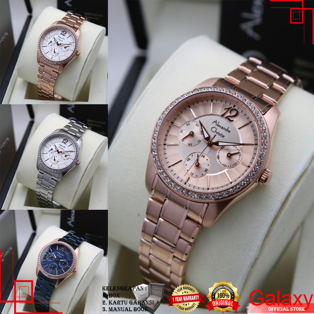 ALEXANDER CHRISTIE JAM TANGAN WANITA JAM TANGAN ORIGINAL JAM TANGAN AC ORI JAM TANGAN WANITA JAM TAN