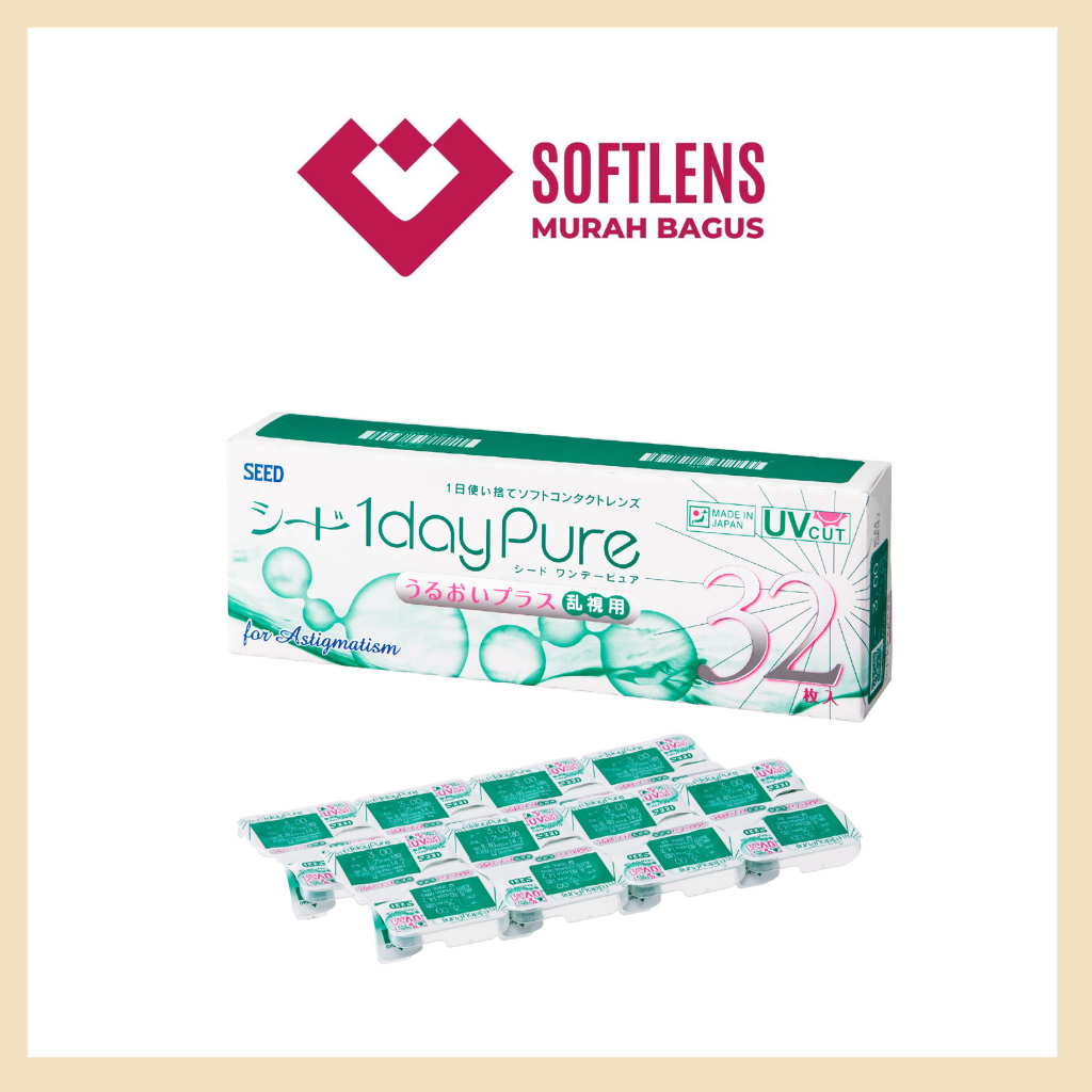 Jual Softlens SEED 1 DAY ASTIGMAT / Softlens bening harian / Softlens silinder
