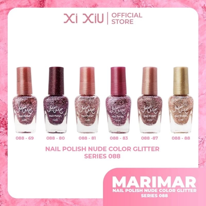 ❤AS❤ [Per botol] Kutex Marimar Nude Gliter  bpom