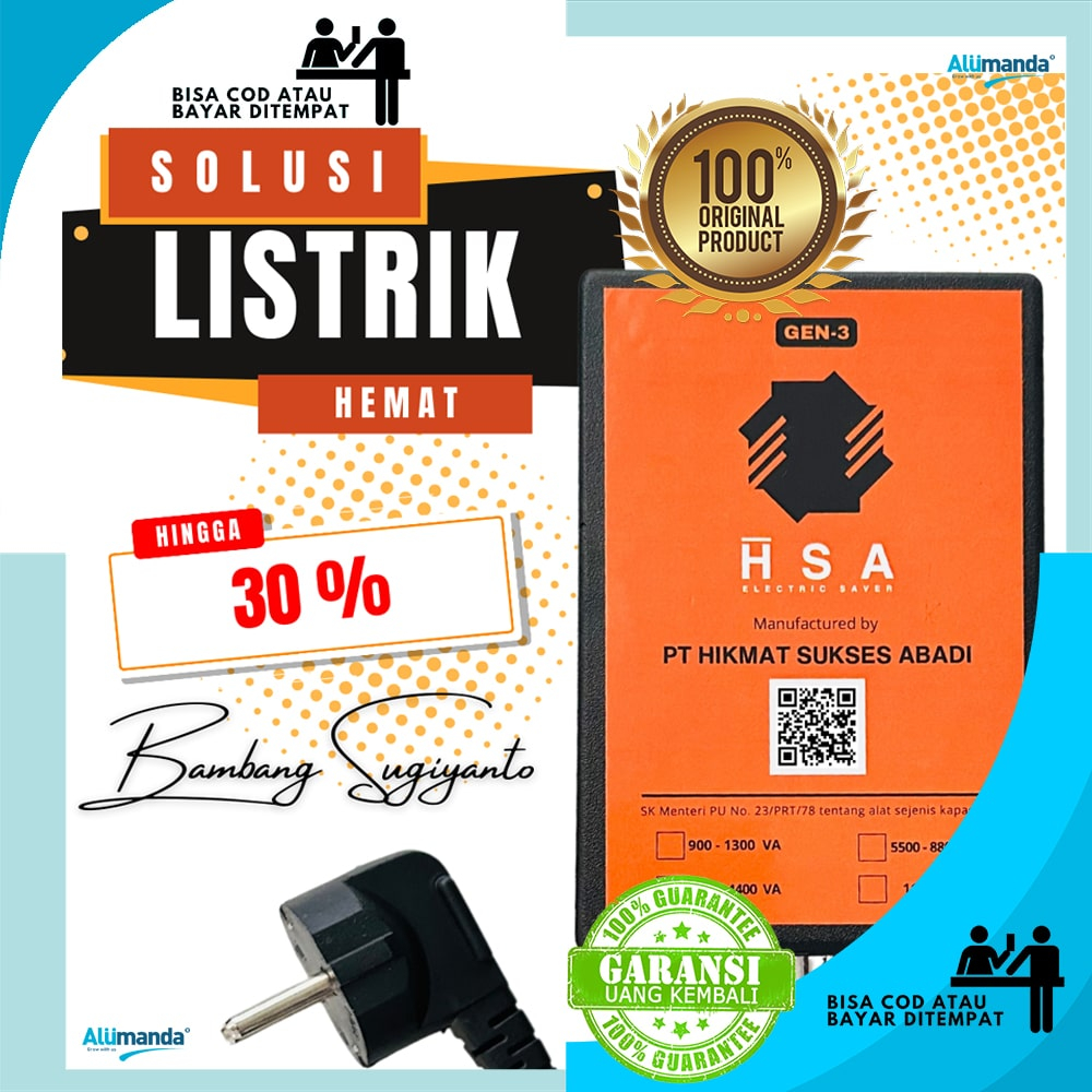 PENGHEMAT LISTRIK TERBAIK & TERLARIS PENGHEMAT DAYA LISTRIK TIPE A 900 - 1300 WATT ANDODA