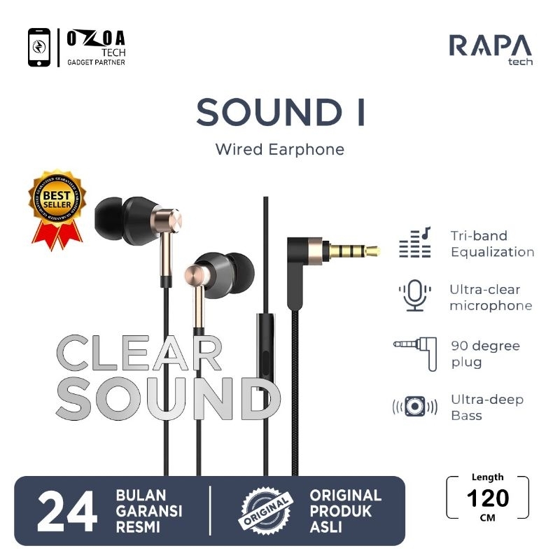 RAPA SOUND I WIRED EARPHONE CLEAR SOUND (NEW) RAPA PONTIANAK