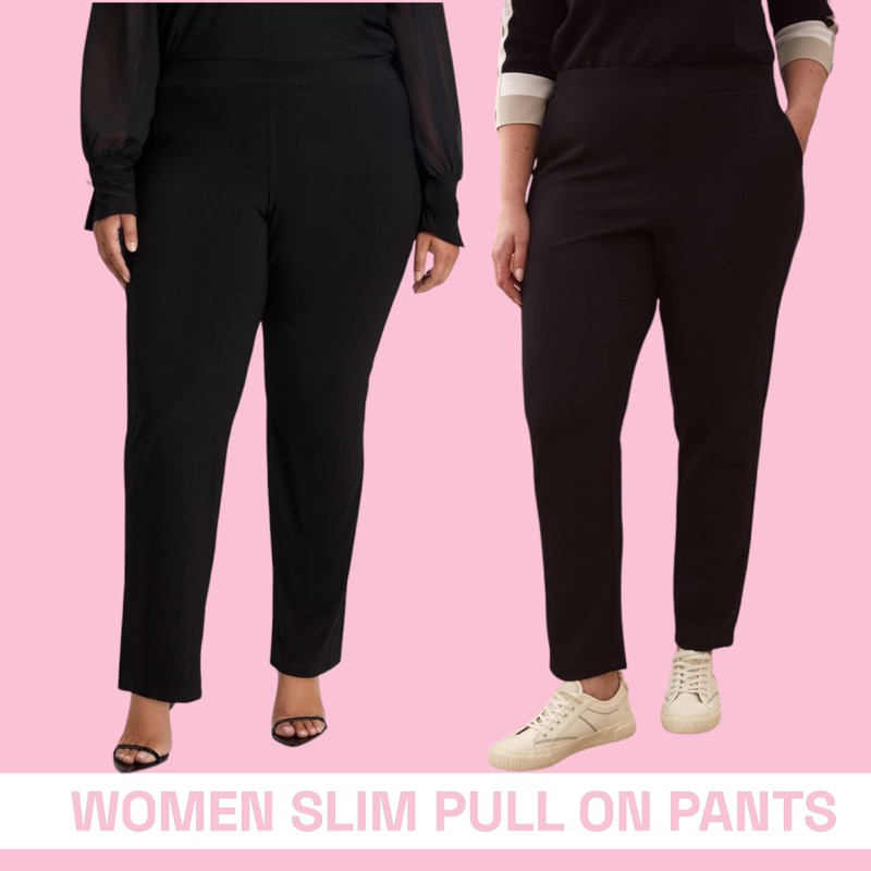 CELANA JUMBO BIGSIZE – WOMEN TCHIBO PULL ON SLIM PANTS