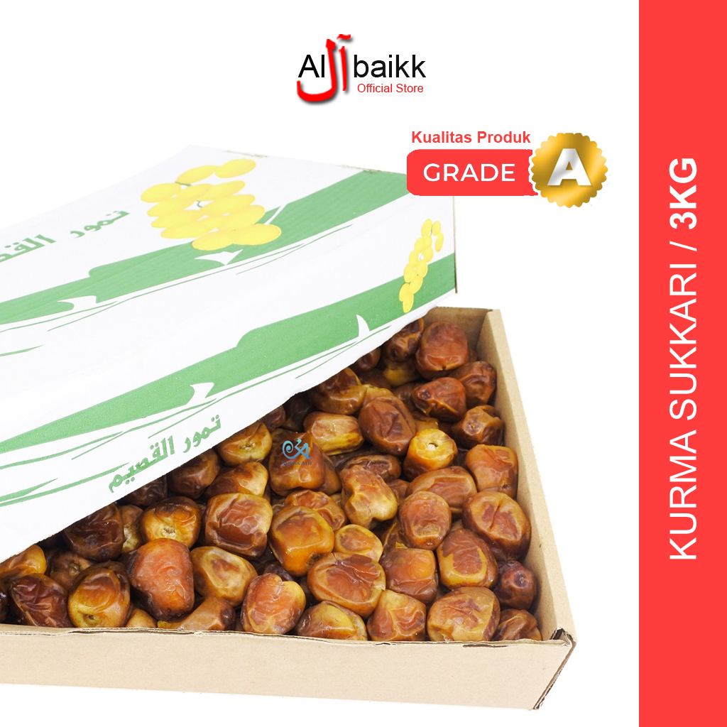 

Kurma Sukari 3kg Lembut Manis Daging Tebal