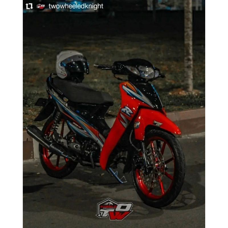 STRIPING STICKER LIS DECAL STANDAR ORI BERKUALITAS SUZUKI SMASH R 2004 2005