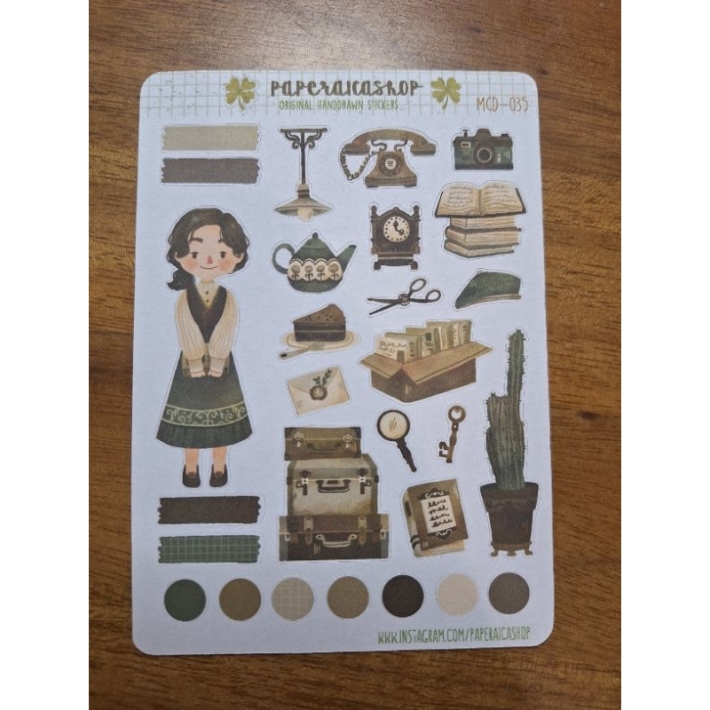 

Paperaica Original Sticker-Vintage Girl