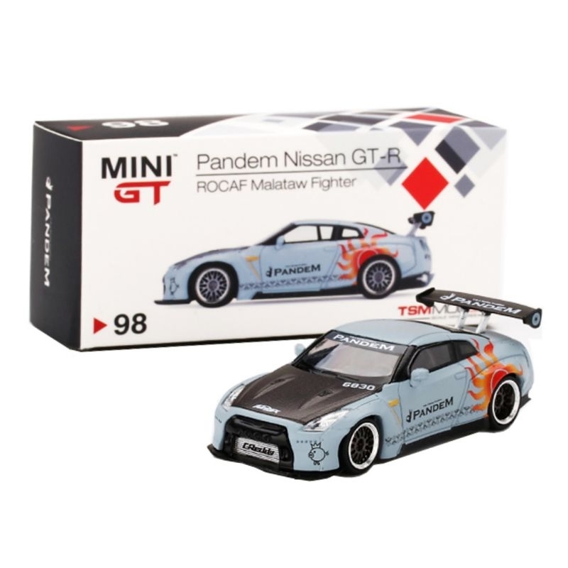 MiniGT 1/64 diecast PANDEM Nissan GTR R35 GT Wing ROCAF  Malataw Fighter Taiwan Exclusive