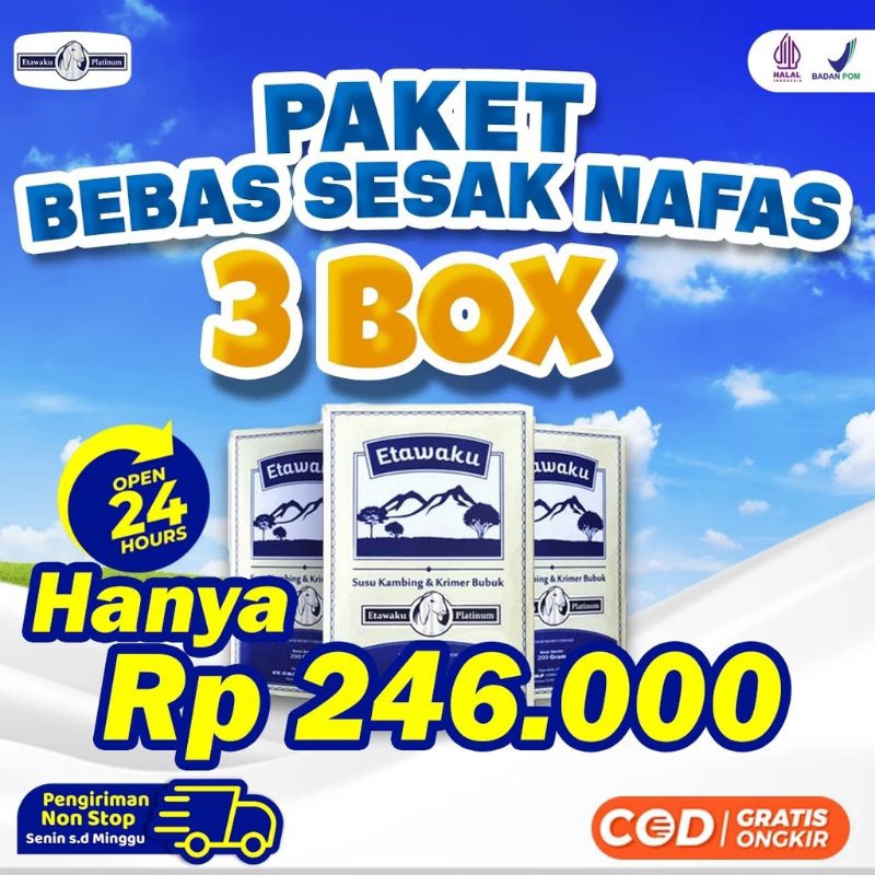

SUSU ETAWAKU PLATINUM PAKET 3 BOX ORI