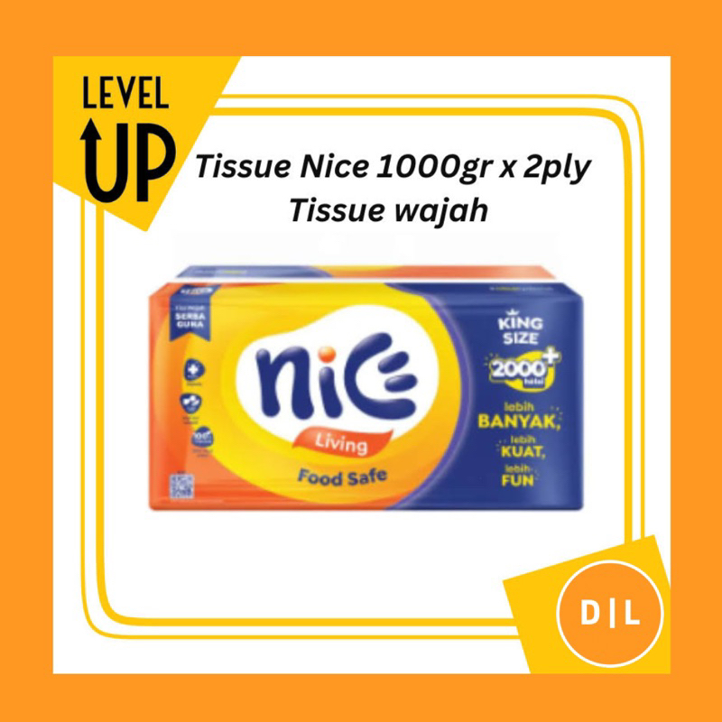 TISSUE NICE 1000gram 2ply / FACIAL TISU WAJAH 1kg 1000gr