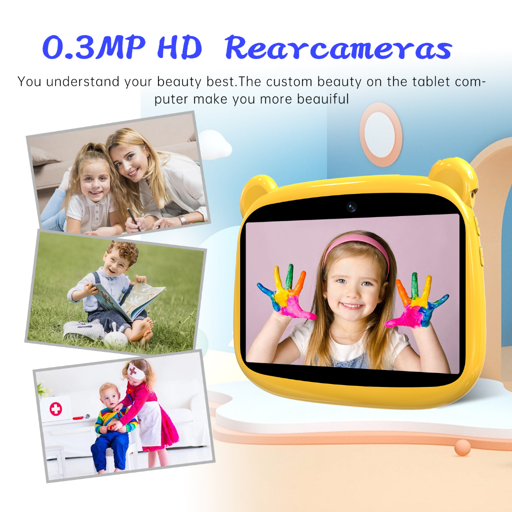 【Bisa COD】HD Kids Tablet 7.0 Inch Android Tab 2GB+32GB 3000mAh Tablet Anak Anak Tablet Baru Tablet Anak Anak Untuk Belajar Tablet Belajar Anak Sentuh Edukasi Tabletanak Murah