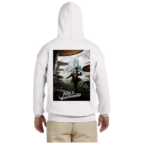 Alice in Wonderland Mad Hatter Alice in Wonderland Hoodie Bahan Katun Fleece | Jaket Hoodie Jumper &