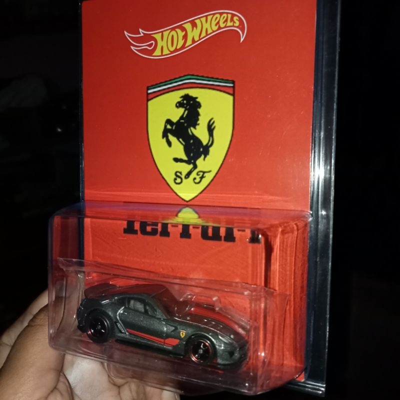 Custom Card Ferrari 599XX Rubber Tires Free Protector Hw Hot Wheels Hotwheels Rare Bday Gift Hadiah 