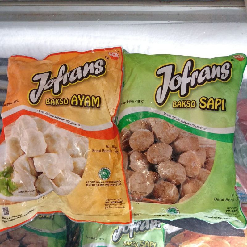 

Bakso Jofrans ayam dan sapi 500grm
