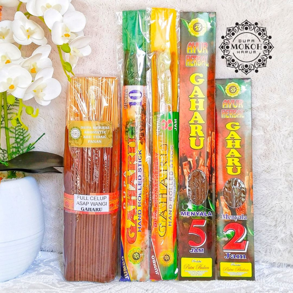 'Gaharu' Paket Dupa Harum Aroma Gaharu / Kualitas Premium Abu Dingin / Untuk Pengharum Ruangan / Aro