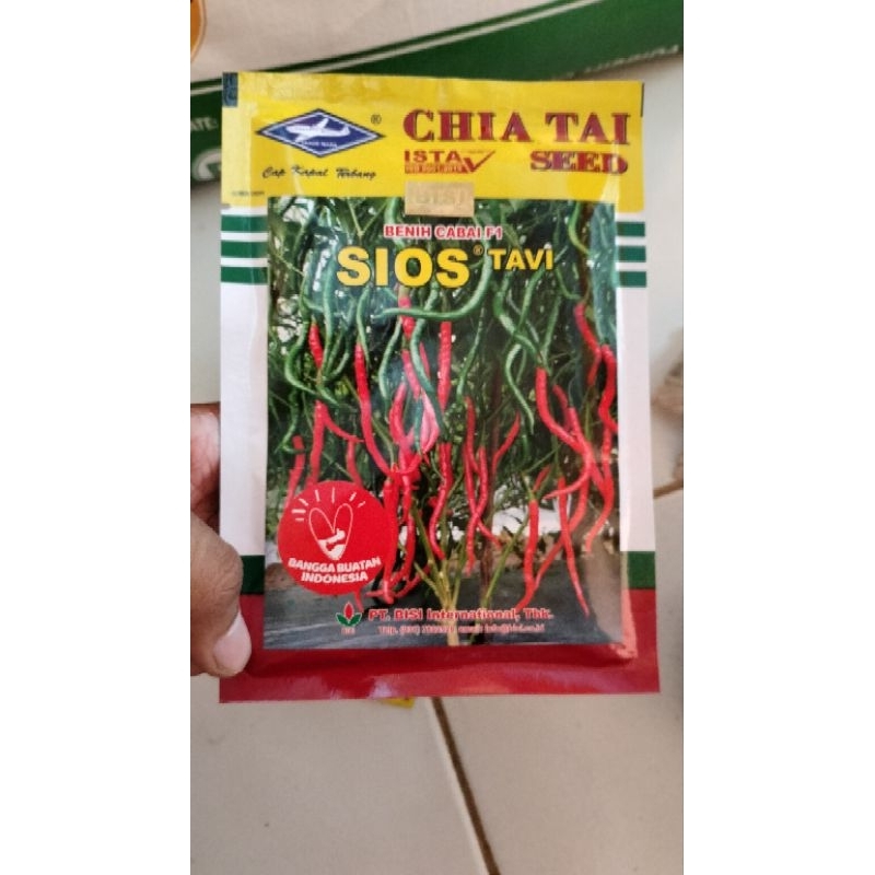 

Benih Cabai Keriting SIOS TAVI kemasan pabrik 10gr