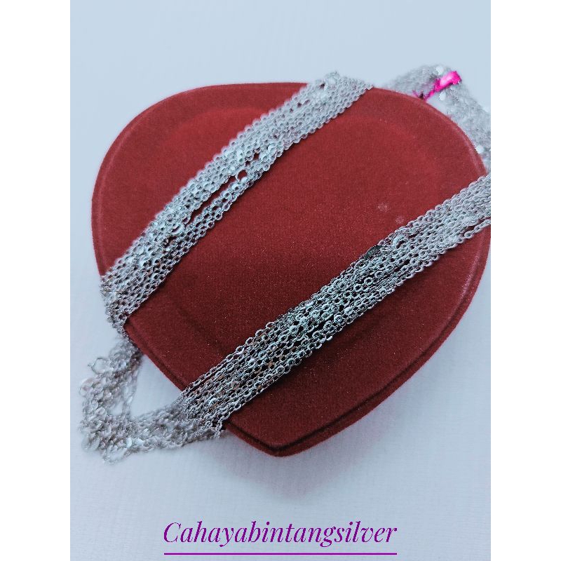 KALUNG PERAK WANIT/PRIA/PERAK ASLI 925 LAPIS MAS