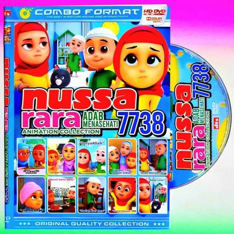 TERMURAH Animasi Nussa Dan Rara - Edukasi Anak - Belajar Sambil Bermain DVD DTS