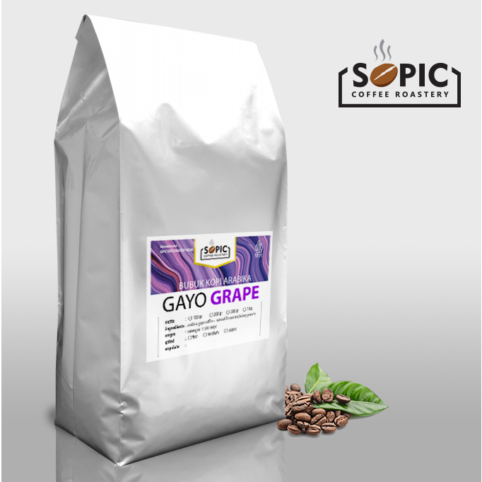 

Bubuk Kopi Arabica Gayo Grape 500 gr