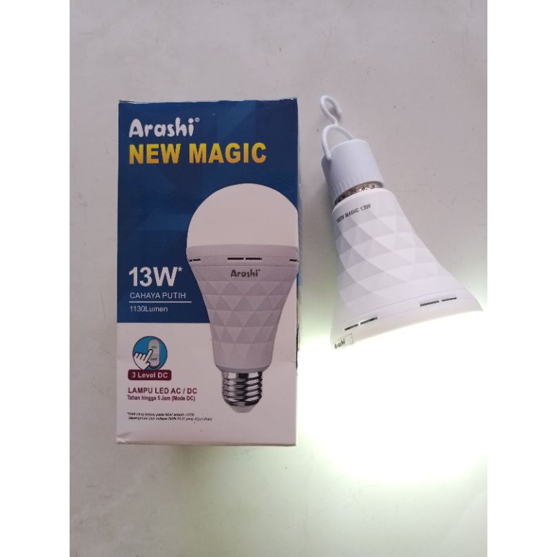 Lampu Emergency Arashi Magic Sentuh ajaib ACDC 13 Watt TERMURAH